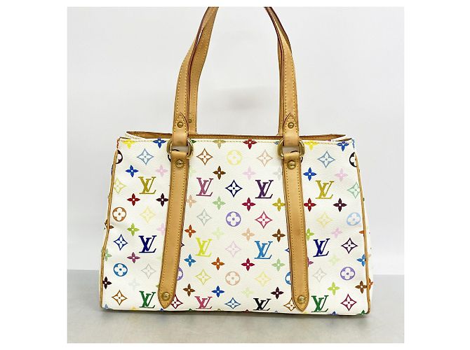 Borsa Tote Louis Vuitton Monogram Multicolor Aurelia MM Bianco - vista 12