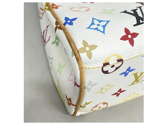 Borsa Tote Louis Vuitton Monogram Multicolor Aurelia MM Bianco - vista 6