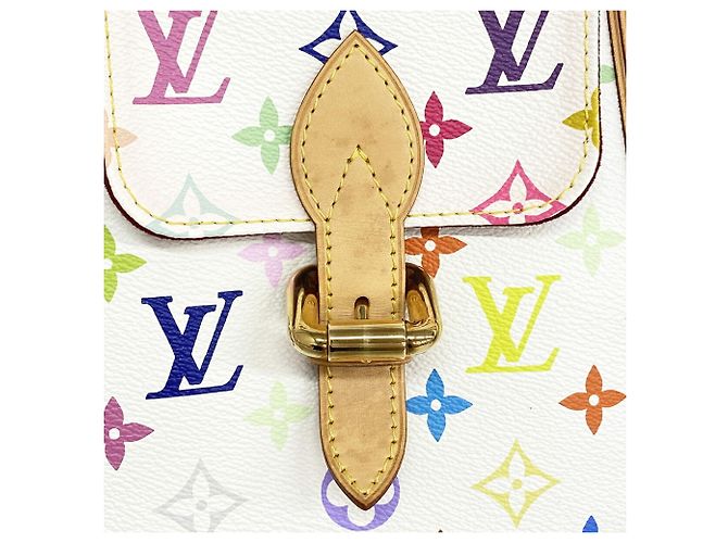 Borsa Tote Louis Vuitton Monogram Multicolor Aurelia MM Bianco - vista 9
