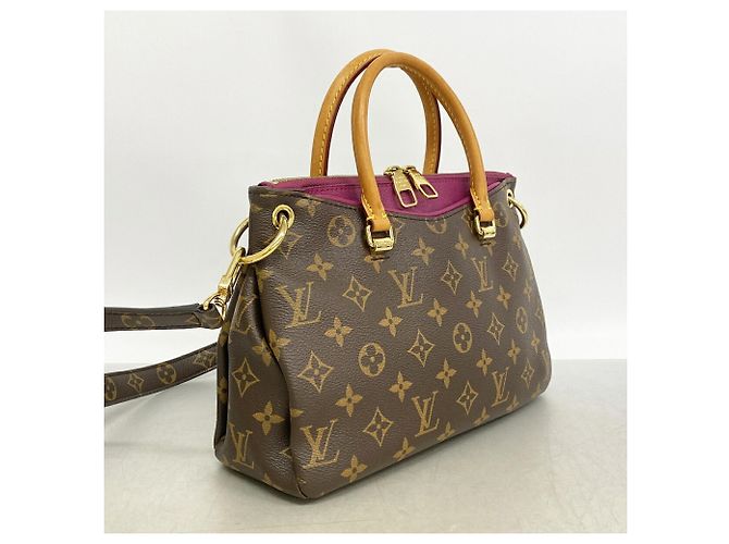 Borsa Louis Vuitton Monogram Pallas BB Viola scuro - vista 2