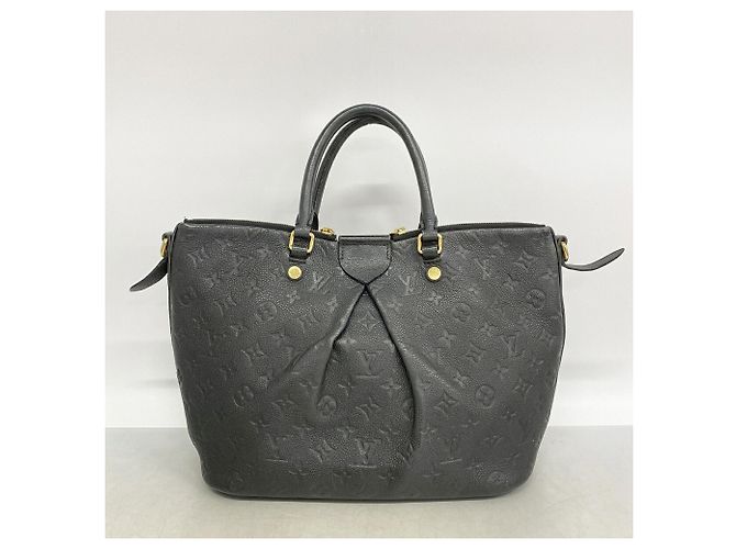 Borsa Louis Vuitton Monogram Empreinte Mazarine MM Nero - vista 10