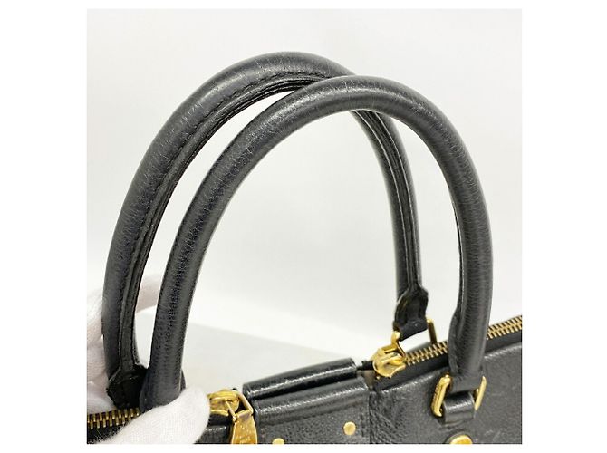 Borsa Louis Vuitton Monogram Empreinte Mazarine MM Nero - vista 8