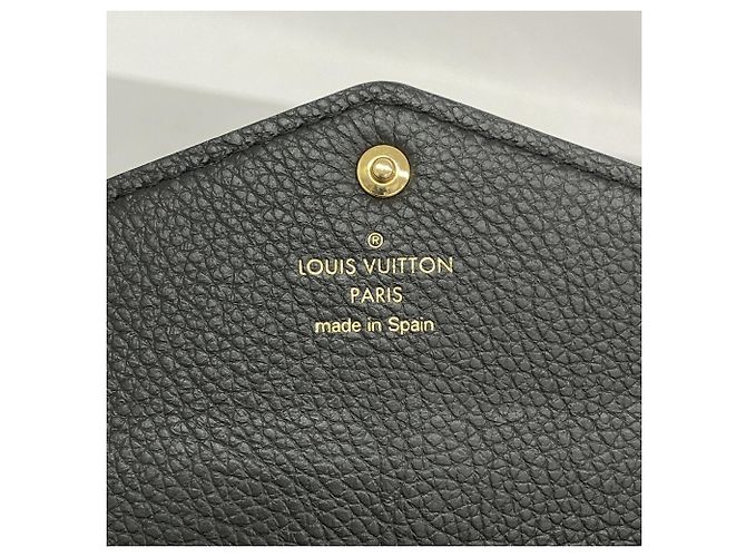 Sarah Portafoglio lungo Louis Vuitton Monogram Empreinte Bicolor Nero Beige - vista 4