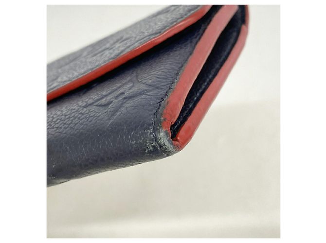 Louis Vuitton Monogram Empreinte Portefeuille Emilie Long Wallet Rosso - vista 6