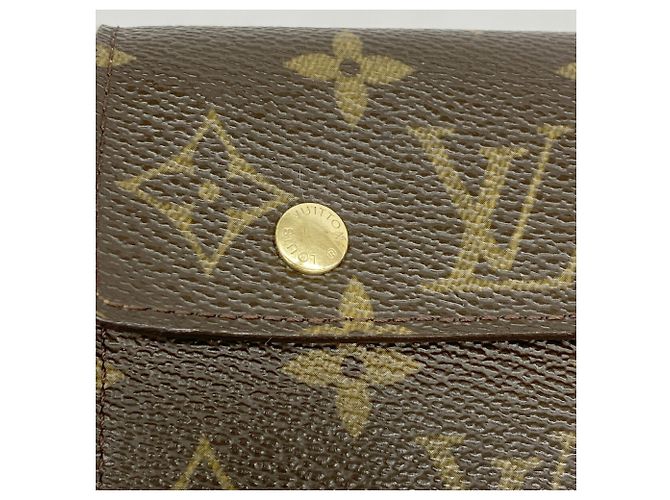 Louis Vuitton Monogram Portefeuille Accordion Long Wallet Marrone - vista 7