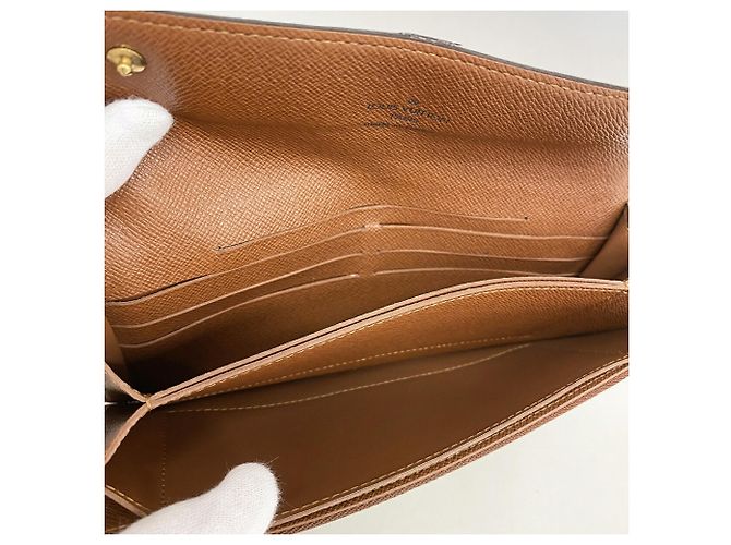 Louis Vuitton Monogram Portefeuille Accordion Long Wallet Marrone - vista 9