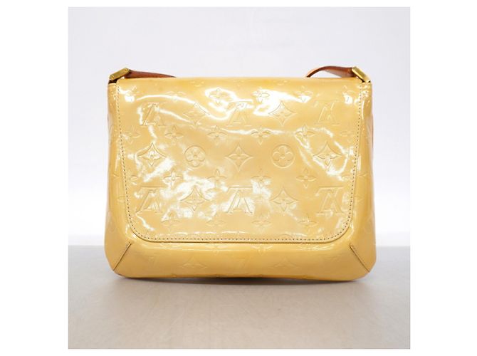 Borsa a tracolla Louis Vuitton Vernis Thompson Street Beige - vista 12