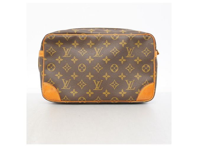 Borsa a Clutch Louis Vuitton Monogram Compiegne 28 Marrone - vista 11