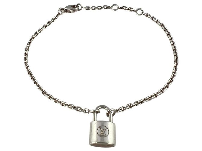Lockit Bracciale con charm argentato Louis Vuitton Argento - vista 4