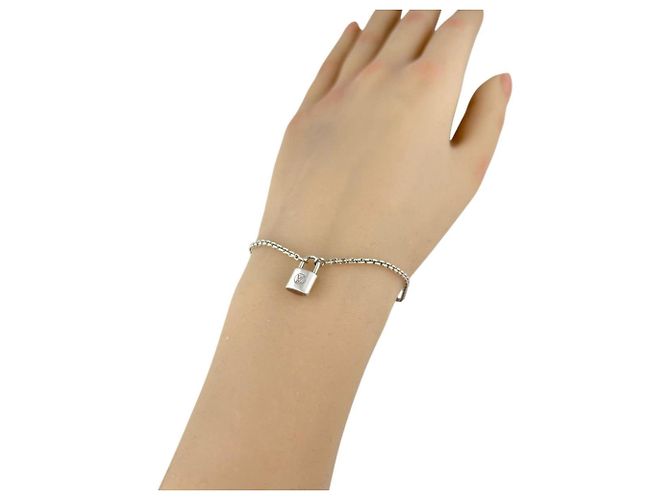 Lockit Bracciale con charm argentato Louis Vuitton Argento - vista 8