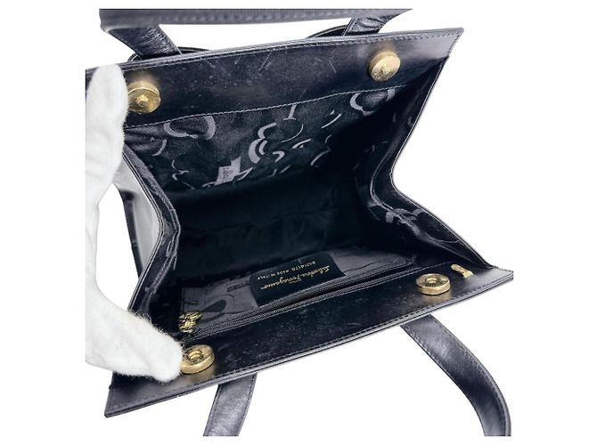 Borsa compatta Salvatore Ferragamo Nero - vista 13
