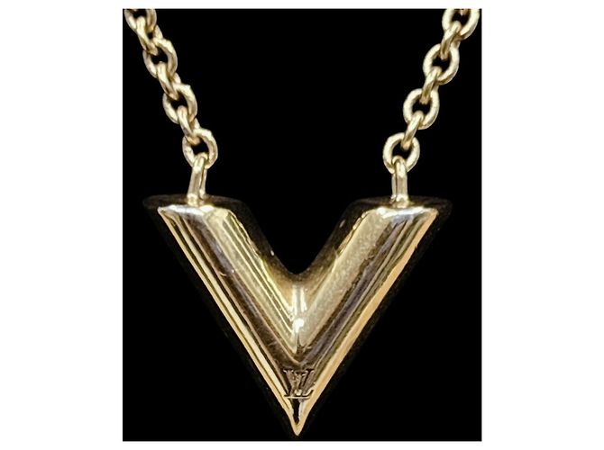Louis Vuitton Collar Essential V Perle Oro Dorado - vista 4