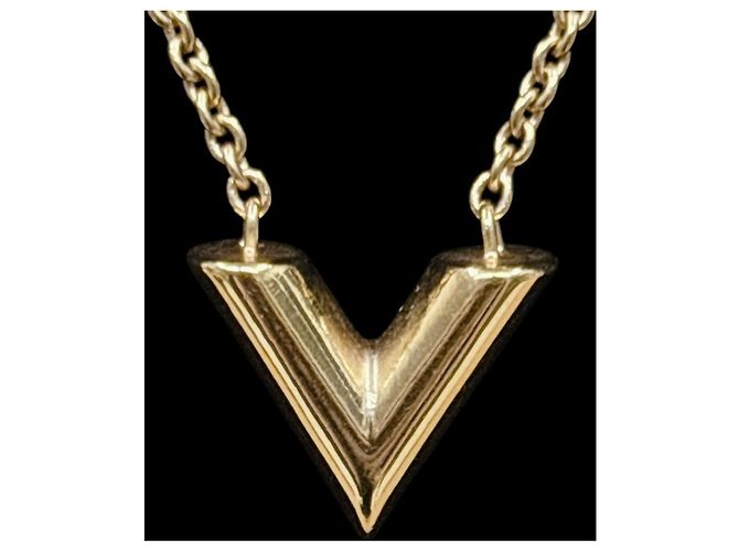 Louis Vuitton Collar Essential V Perle Oro Dorado - vista 5