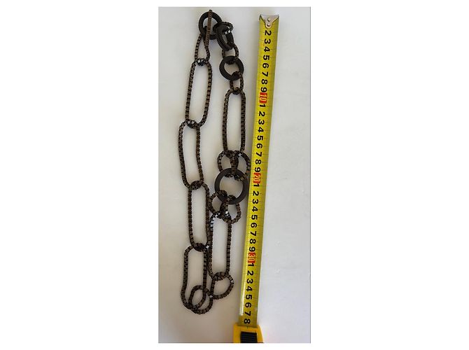 Collana con chiusura Toggle Lanvin Paris Made in France Bronzo - vista 10