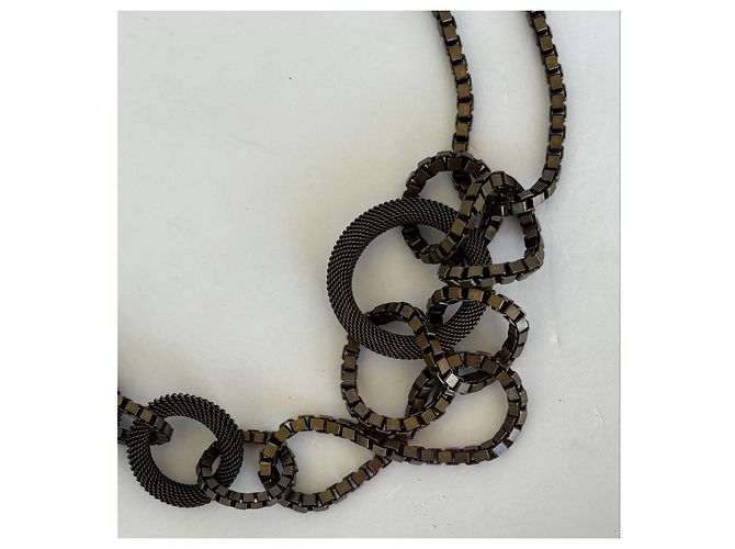 Collana con chiusura Toggle Lanvin Paris Made in France Bronzo - vista 8