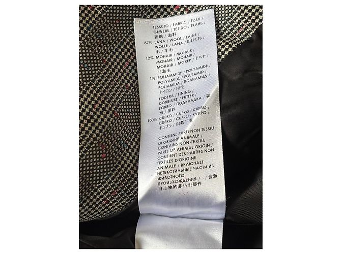 Alexander McQueen Karoblazer für Damen Schwarz Pink Blau Grau - Ansicht 15
