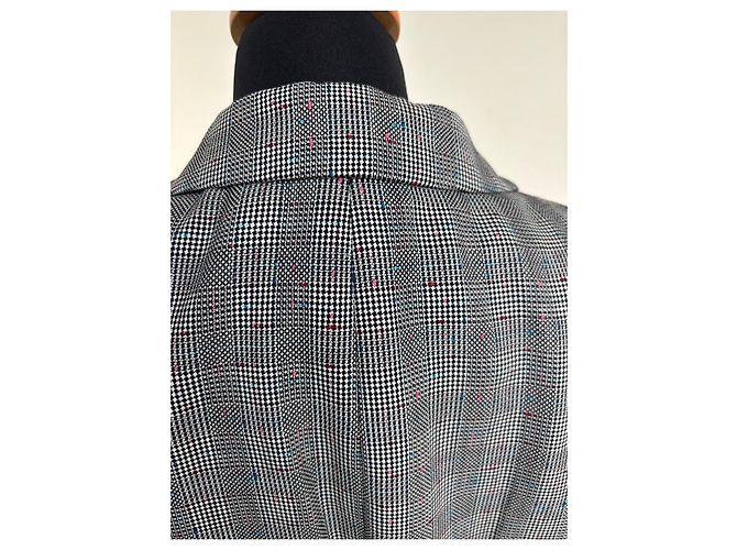Alexander McQueen Karoblazer für Damen Schwarz Pink Blau Grau - Ansicht 6