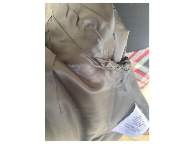 Set Blazer e Gonna in Misto Lana a Quadri Alexander McQueen Nero Bianco Rosso Grigio - vista 10