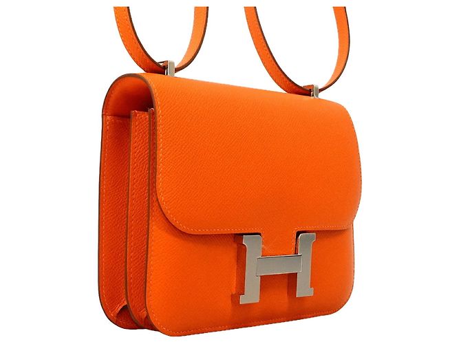 Hermès Borsa a tracolla Hermes Constance Mini Rosso - vista 2