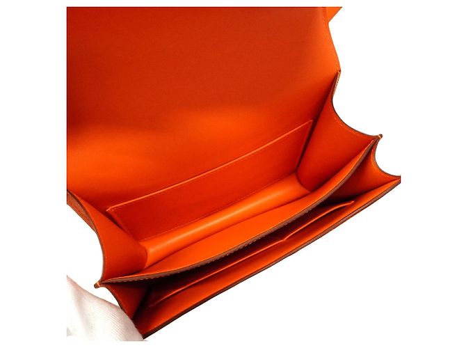 Hermès Borsa a tracolla Hermes Constance Mini Rosso - vista 4