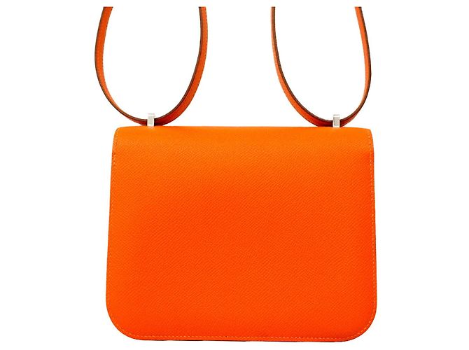 Hermès Borsa a tracolla Hermes Constance Mini Rosso - vista 7