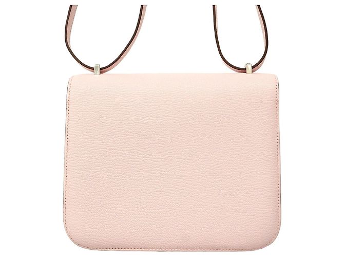 Hermès Borsa a tracolla Hermes Constance Mini Chevre Mysore Rosa - vista 11
