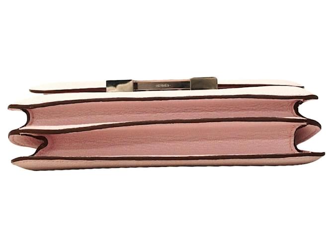 Hermès Borsa a tracolla Hermes Constance Mini Chevre Mysore Rosa - vista 3