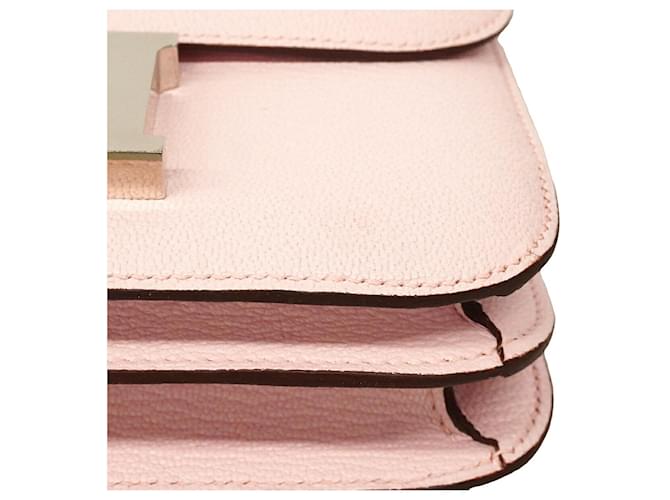 Hermès Borsa a tracolla Hermes Constance Mini Chevre Mysore Rosa - vista 7