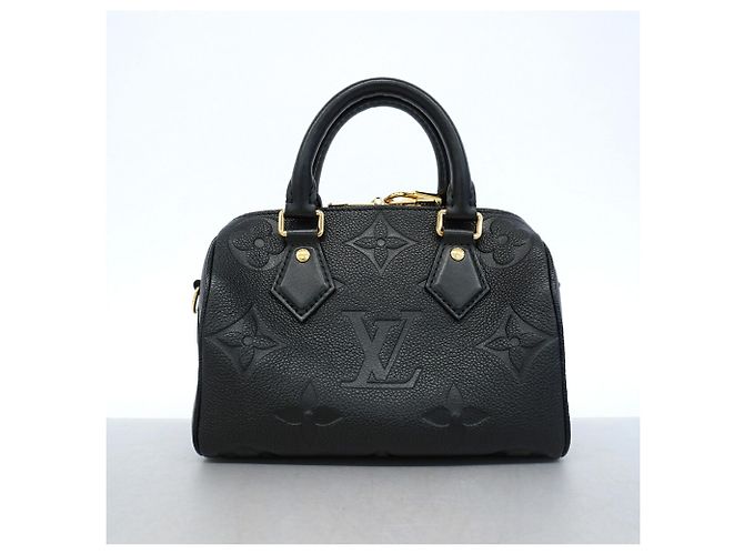 Borsa Louis Vuitton Monogram Empreinte Speedy Bandoulière 20 Nero - vista 10