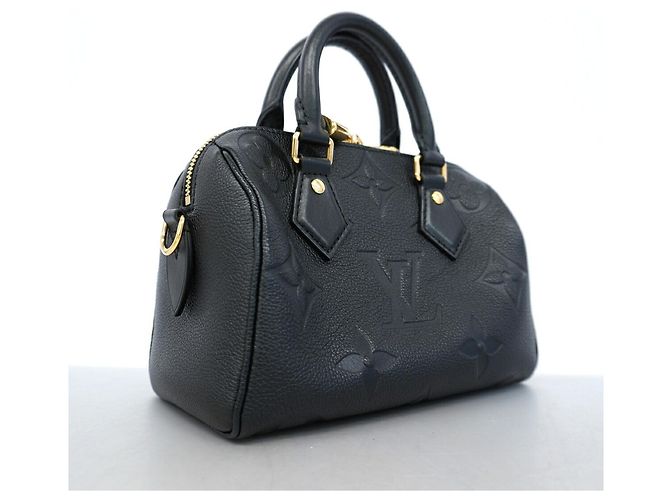 Borsa Louis Vuitton Monogram Empreinte Speedy Bandoulière 20 Nero - vista 2