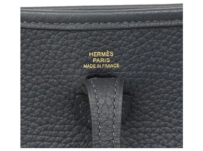 Hermès Borsa a tracolla Hermes Evelyne TPM Blu - vista 5