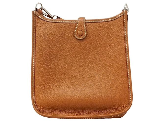 Hermès Borsa a tracolla Hermes Evelyne TPM D'oro - vista 12