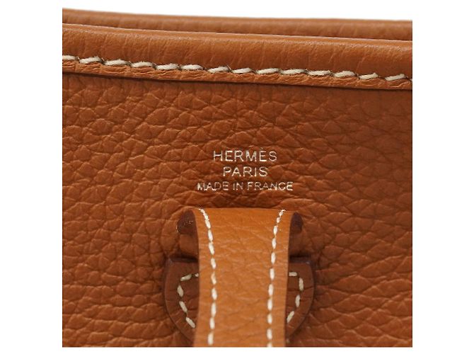 Hermès Borsa a tracolla Hermes Evelyne TPM D'oro - vista 5