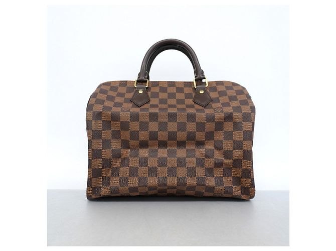 Sac à main Louis Vuitton Damier Speedy Bandoulière 30 Damier ebène - vue 8