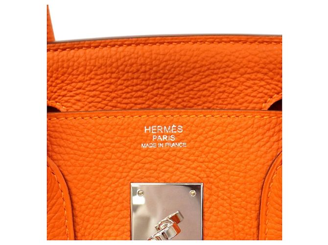 Hermès Hermes Birkin 30 Handtasche Orange - Ansicht 5