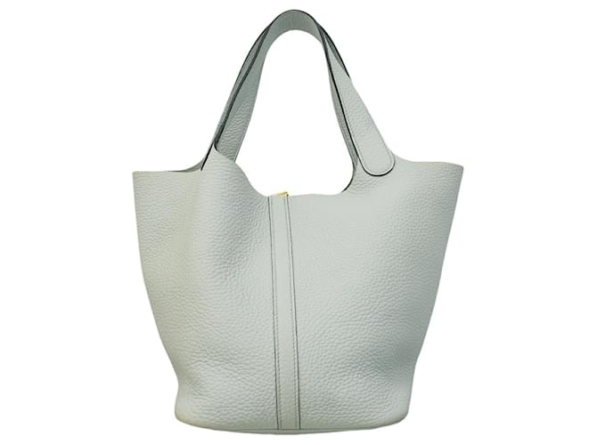 Hermès Borsa Hermes Picotin Lock MM Blu - vista 11