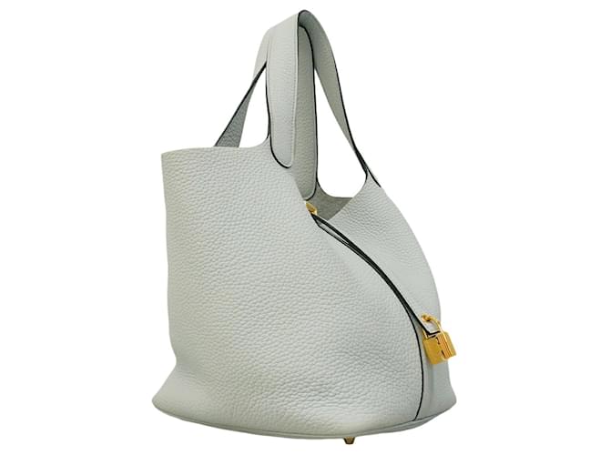 Hermès Borsa Hermes Picotin Lock MM Blu - vista 2