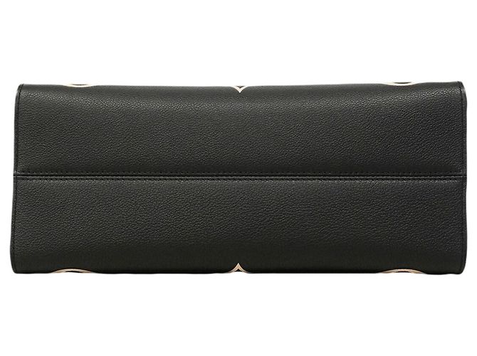 Borsa Tote Louis Vuitton Monogram Empreinte Bicolor OnTheGo MM Nero Beige - vista 3