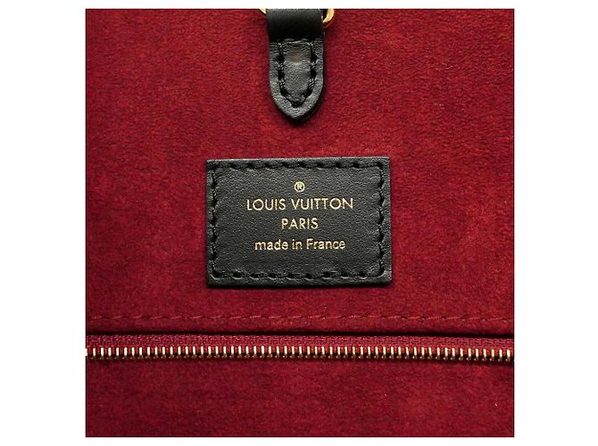 Borsa Tote Louis Vuitton Monogram Empreinte Bicolor OnTheGo MM Nero Beige - vista 5