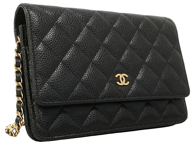 Portafoglio a spalla con catena Chanel Matelassé Nero - vista 2
