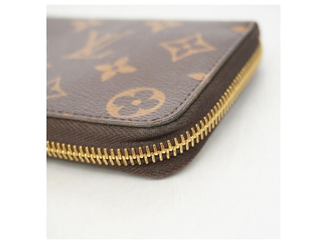 Louis Vuitton Monogram Portefeuille Clemence Long Wallet Marrone Fuschia - vista 6
