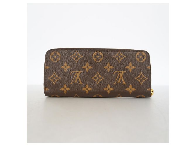 Louis Vuitton Monogram Portefeuille Clemence Long Wallet Marrone Fuschia - vista 8