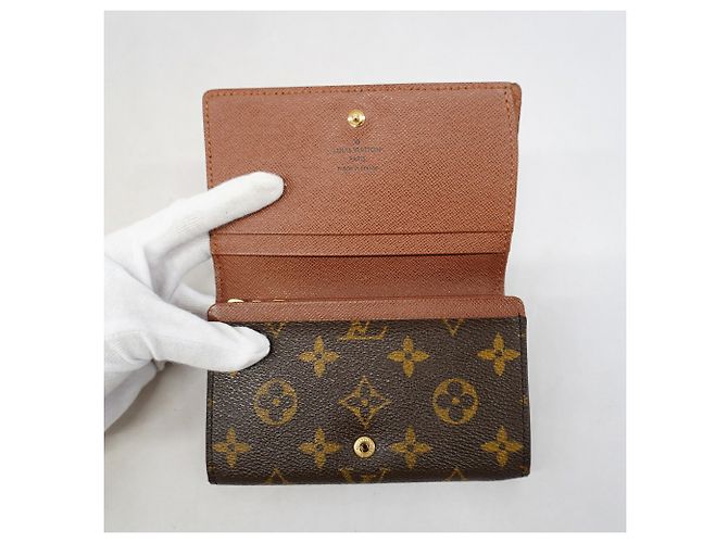 Louis Vuitton Monogram Portemonnaie Bietrezor Wallet Marrone - vista 3