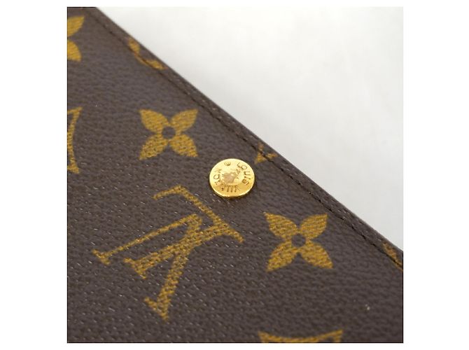 Louis Vuitton Monogram Portemonnaie Bietrezor Wallet Marrone - vista 7