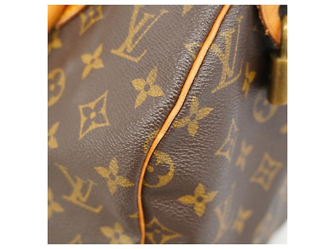 Sac à main Louis Vuitton Monogram Speedy 30 Marron - vue 7