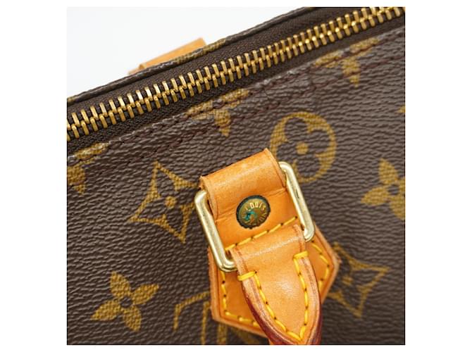 Sac à main Louis Vuitton Monogram Speedy 30 Marron - vue 9