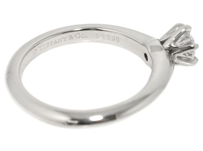 Tiffany & Co. Solitärring aus Platin - Ansicht 3