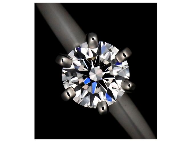 Tiffany & Co. Solitärring aus Platin - Ansicht 6