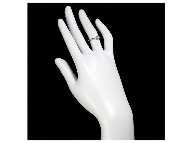 Tiffany & Co. Solitärring aus Platin - Ansicht 8