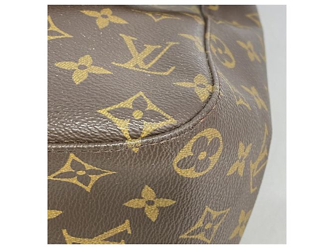Borsa a tracolla Louis Vuitton Monogram Looping GM Marrone - vista 10